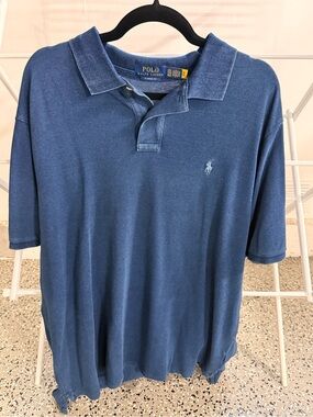 Polo by Ralph Lauren Men's Blue Classic Pique Polo Shirt
